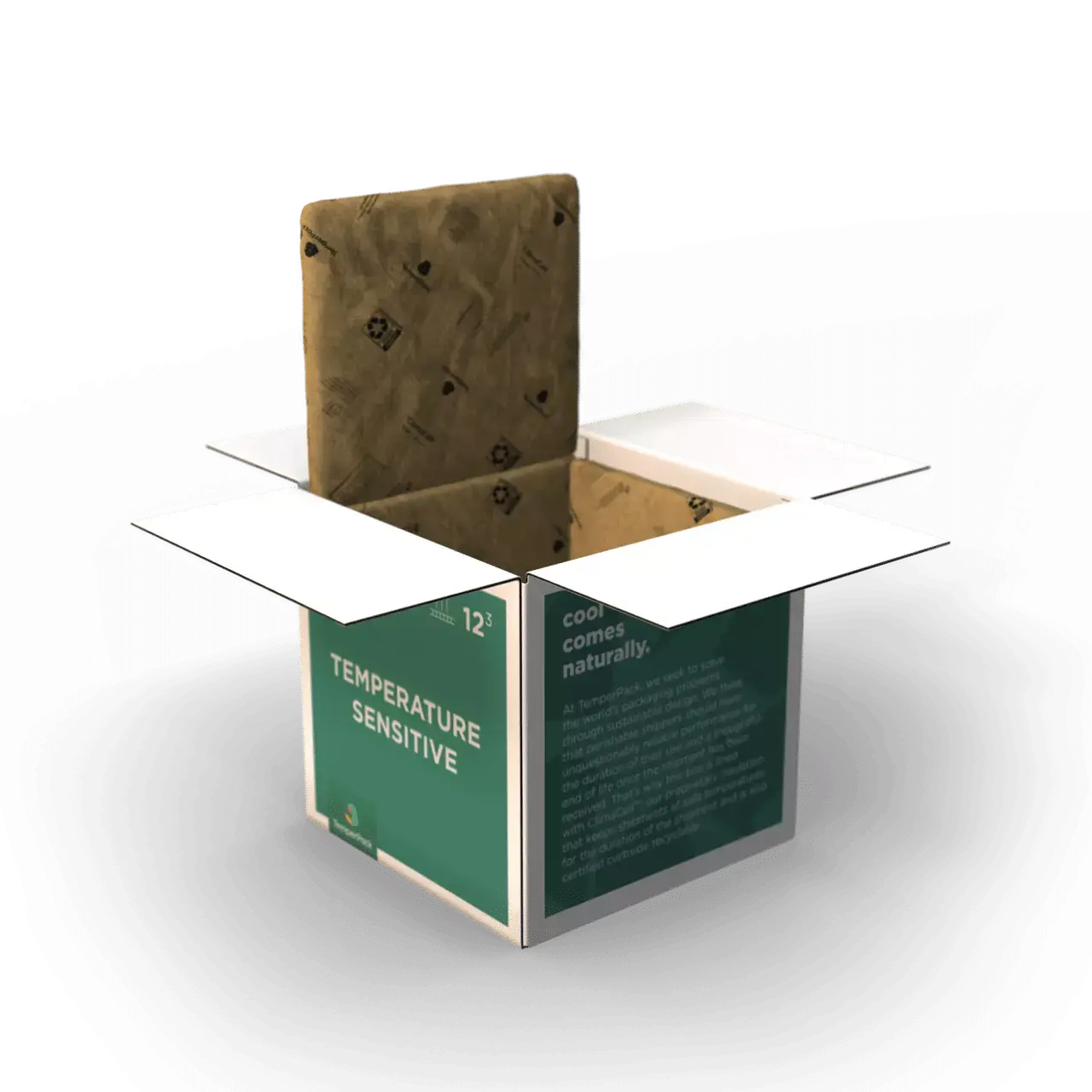 Standard box with climaCell packing Standard box with climaCell packing